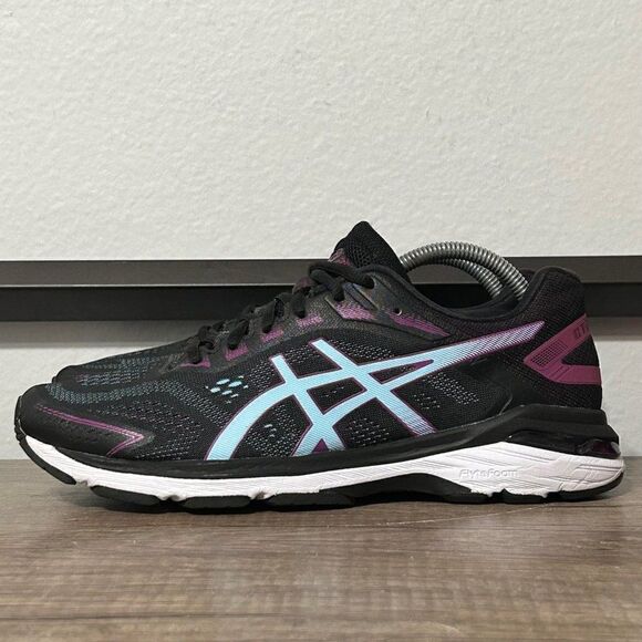 Asics GT 2000 7 Women’s Running Shoes Size 10.5 Black/Purple - Picture 1 of 8